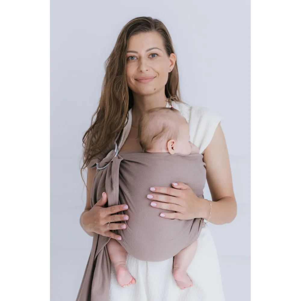 Sling with ring HugMe Roma 70x195cm latte