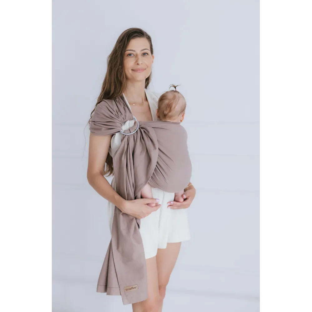 Sling with ring HugMe Roma 70x195cm latte