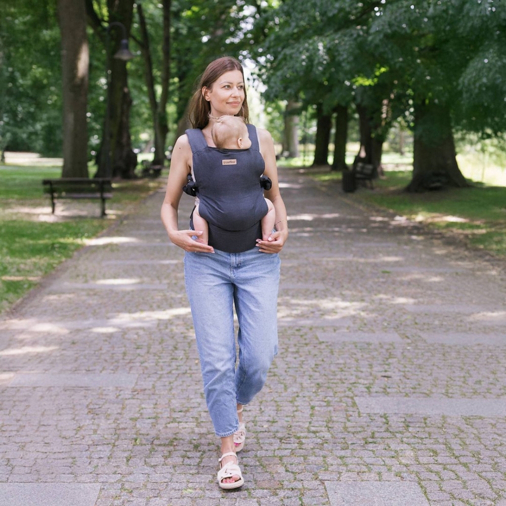Kūdikių nešioklė „BabyFlow Roma“, antracito spalvos-Judėjimui, Kūdikių nešioklės-e-vaikas