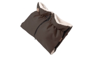 Two-parts hand muffs Scandi brown