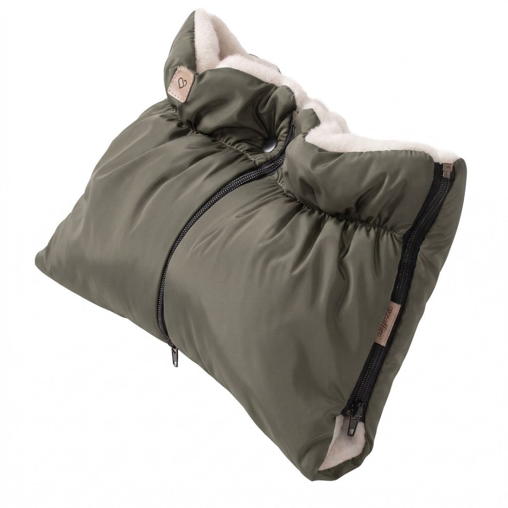 Two-parts hand muffs Aspen khaki