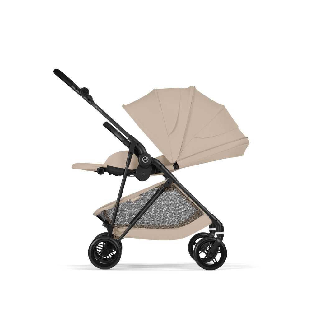 Sportinis vežimėlis Cybex Melio Carbon, Almond Beige-Vaikiški vežimėliai, Sportiniai vežimėliai-e-vaikas