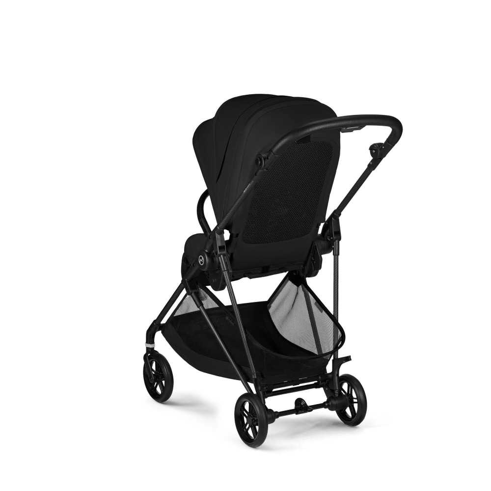 Sportinis vežimėlis Cybex Melio Carbon, Magic Black-Vaikiški vežimėliai, Sportiniai vežimėliai-e-vaikas