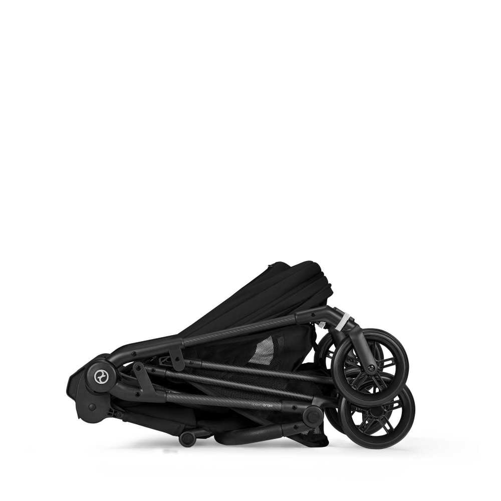 Sportinis vežimėlis Cybex Melio Carbon, Magic Black-Vaikiški vežimėliai, Sportiniai vežimėliai-e-vaikas