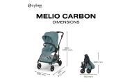 copy of Sportinis vežimėlis Cybex Melio Carbon, Almond Beige