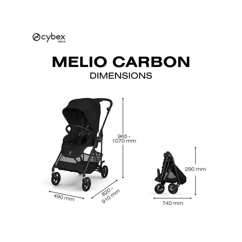 copy of Sportinis vežimėlis Cybex Melio Carbon, Almond Beige