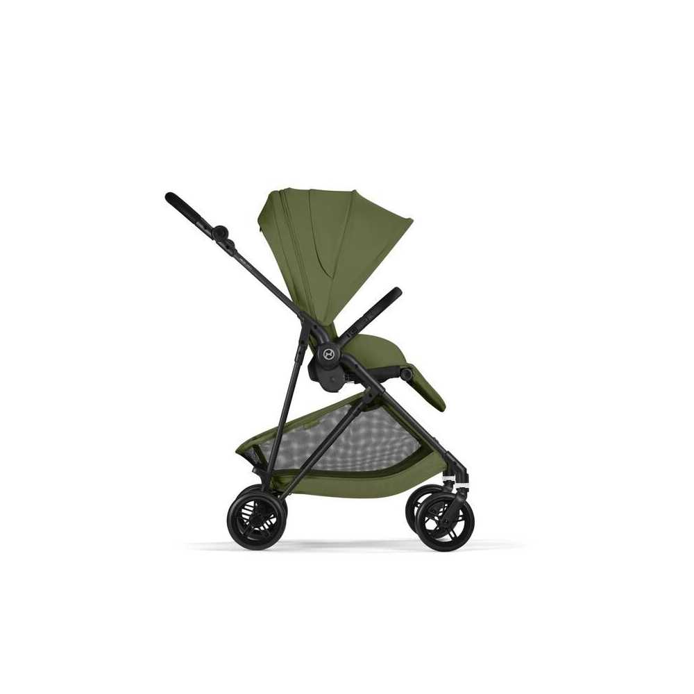 Sportinis vežimėlis Cybex Melio Carbon, Moss Green-Vaikiški vežimėliai, Sportiniai vežimėliai-e-vaikas