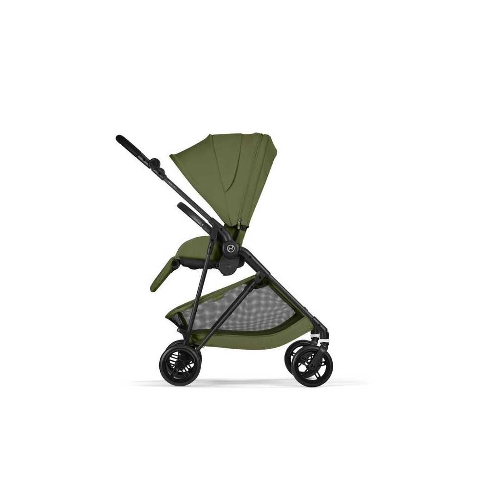 Sportinis vežimėlis Cybex Melio Carbon, Moss Green-Vaikiški vežimėliai, Sportiniai vežimėliai-e-vaikas