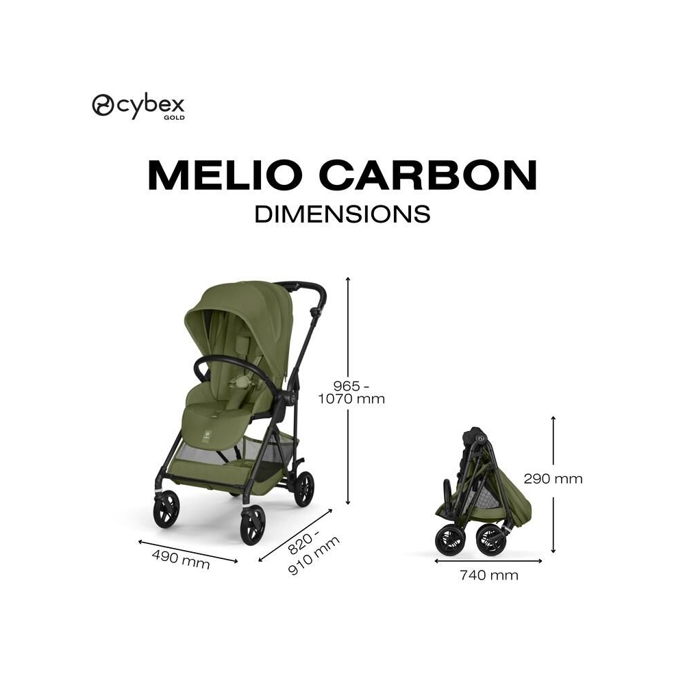 copy of Sportinis vežimėlis Cybex Melio Carbon, Almond Beige