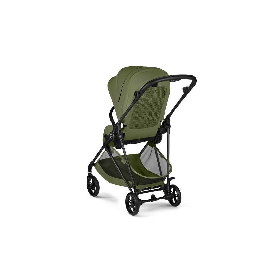 Sportinis vežimėlis Cybex Melio Carbon, Moss Green-Vaikiški vežimėliai, Sportiniai vežimėliai-e-vaikas