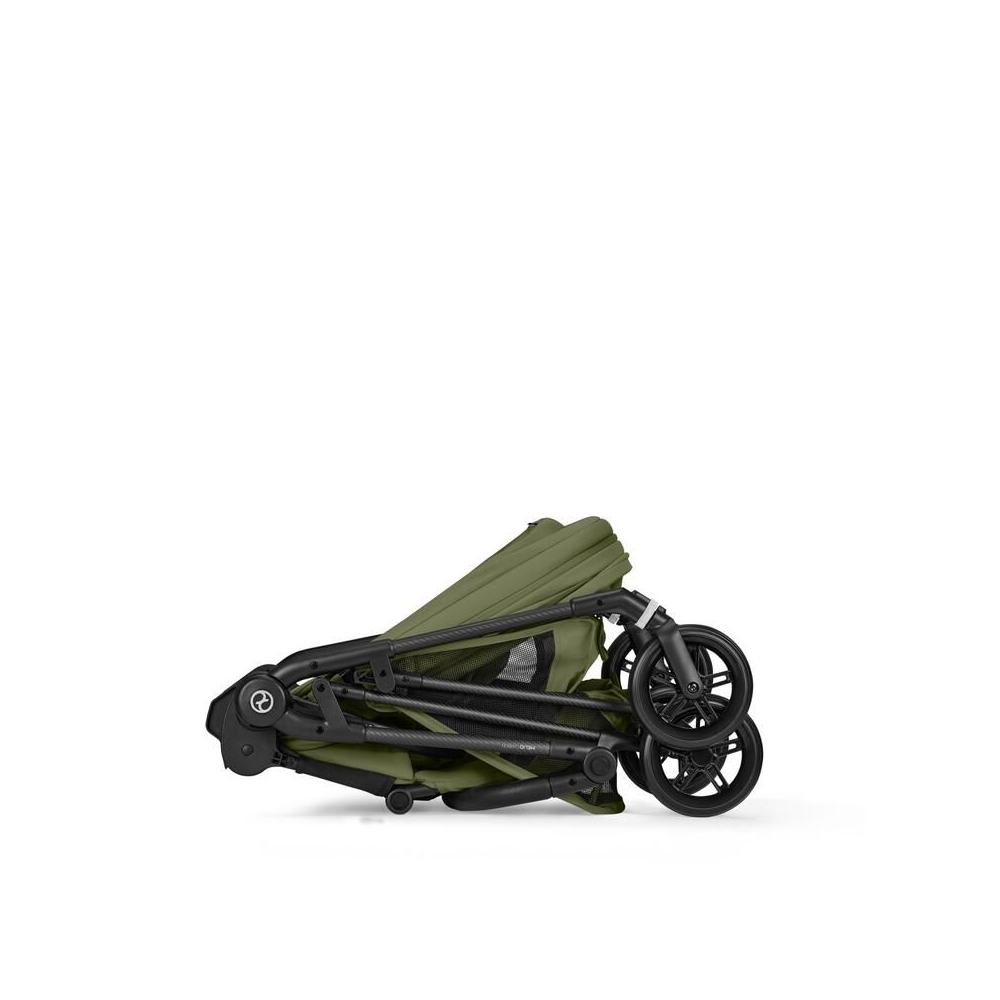 Sportinis vežimėlis Cybex Melio Carbon, Moss Green-Vaikiški vežimėliai, Sportiniai vežimėliai-e-vaikas