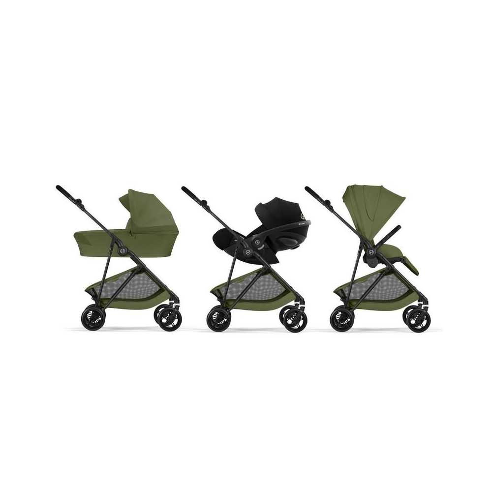 Sportinis vežimėlis Cybex Melio Carbon, Moss Green-Vaikiški vežimėliai, Sportiniai vežimėliai-e-vaikas