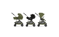 Sportinis vežimėlis Cybex Melio Carbon, Moss Green-Vaikiški vežimėliai, Sportiniai vežimėliai-e-vaikas