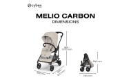 copy of Sportinis vežimėlis Cybex Melio Carbon, Almond Beige