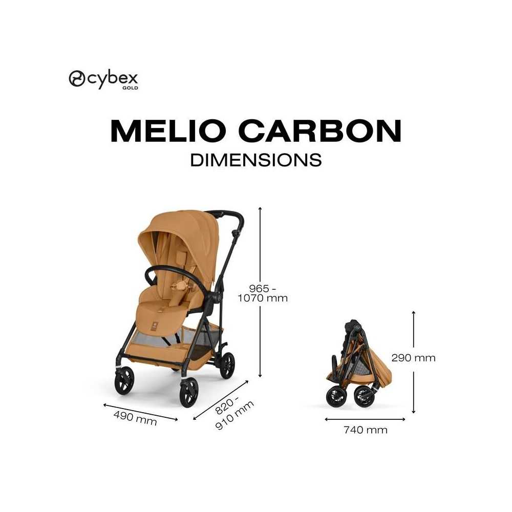 copy of Sportinis vežimėlis Cybex Melio Carbon, Almond Beige