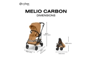 copy of Sportinis vežimėlis Cybex Melio Carbon, Almond Beige