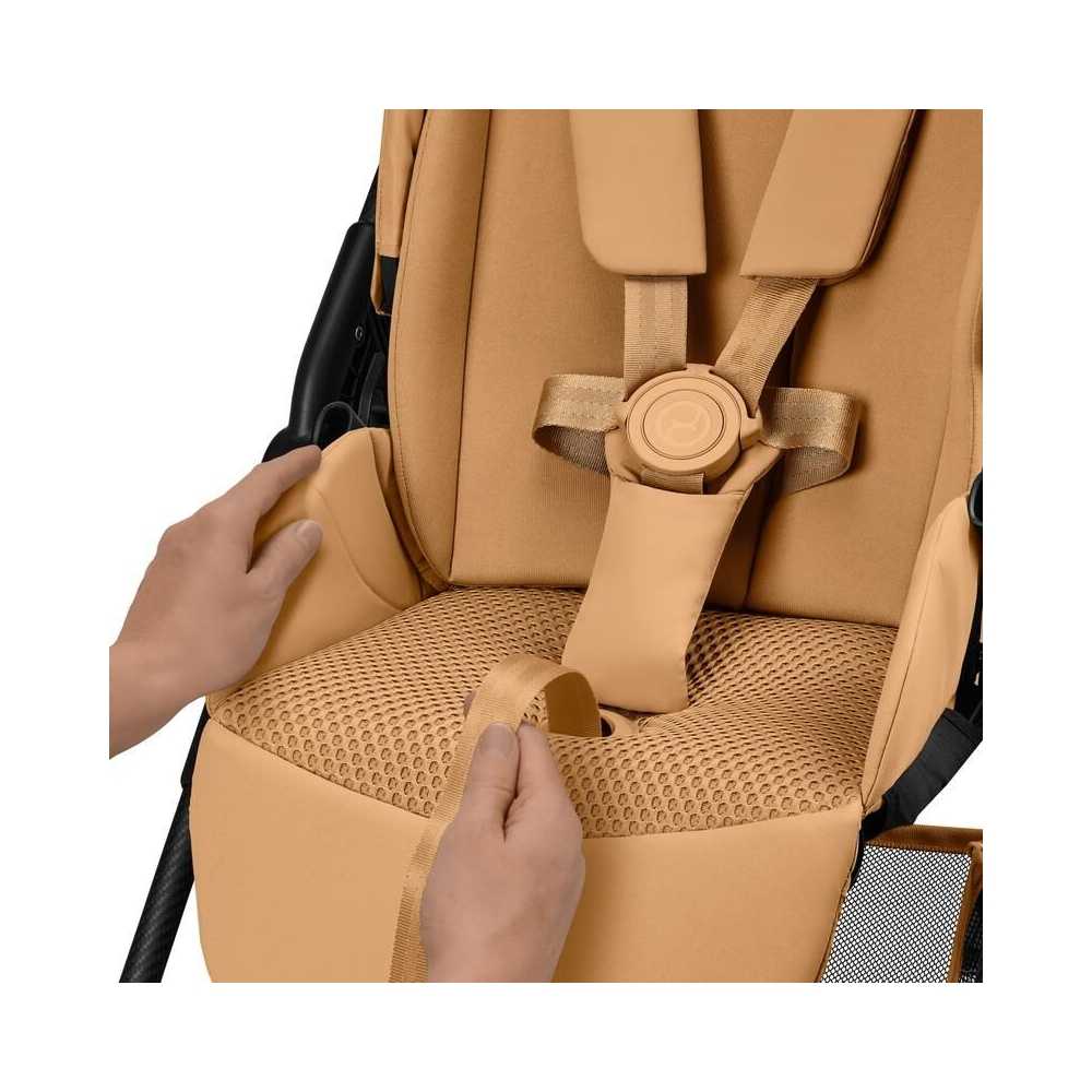 Sportinis vežimėlis Cybex Melio Carbon, Cinnamon Yellow-Vaikiški vežimėliai, Sportiniai vežimėliai-e-vaikas
