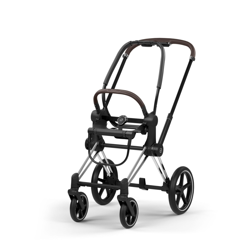 Vežimėlio važiuoklė Cybex Priam 5 Style rėmas su sėdynės rėmu, Chrome Brown-Vaikiški vežimėliai, Lopšiai ir rėmai-e-vaikas