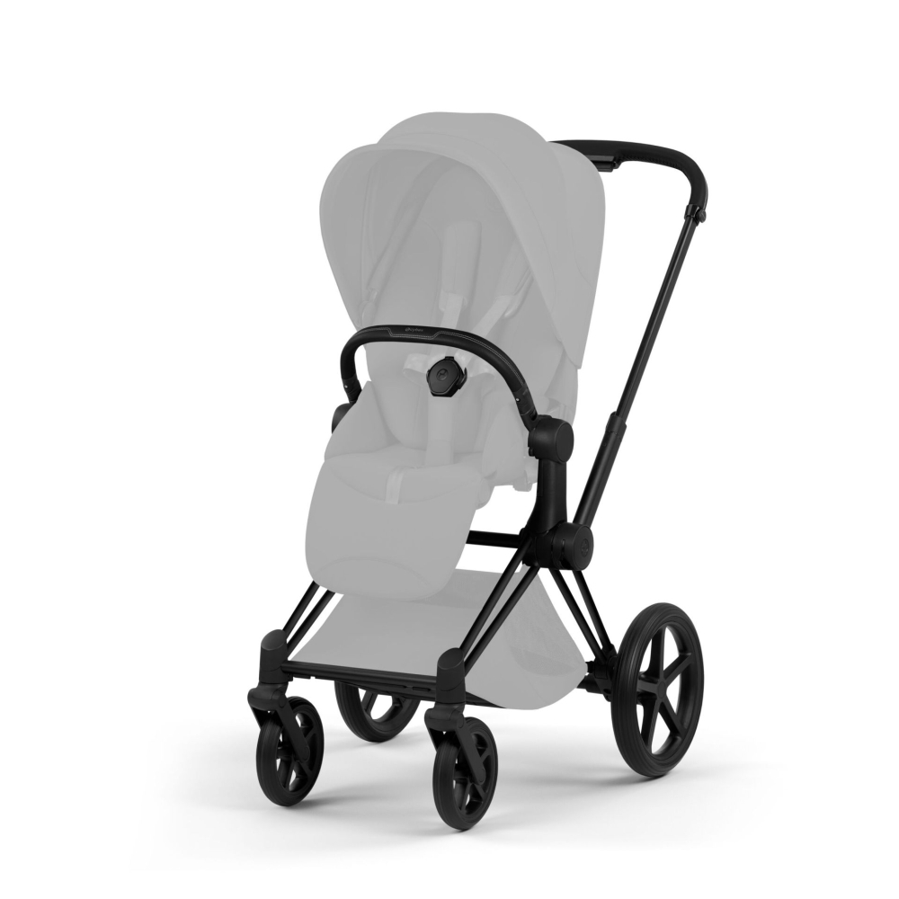 Vežimėlio važiuoklė Cybex Priam 5 Style rėmas su sėdynės rėmu, Matt Black-Vaikiški vežimėliai, Lopšiai ir rėmai-e-vaikas