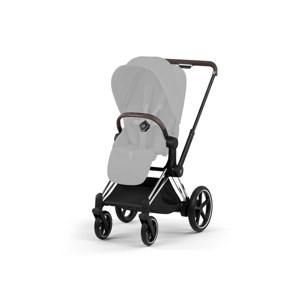 Vežimėlio važiuoklė Cybex ePriam 5 Style rėmas su sėdynės rėmu, Chrome Brown-Vaikiški vežimėliai, Lopšiai ir rėmai-e-vaikas