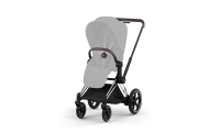 Vežimėlio važiuoklė Cybex ePriam 5 Style rėmas su sėdynės rėmu, Chrome Brown-Vaikiški vežimėliai, Lopšiai ir rėmai-e-vaikas