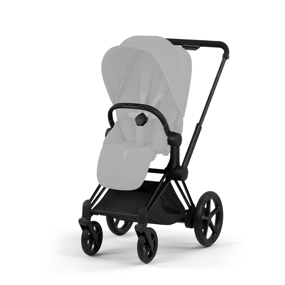 Vežimėlio važiuoklė Cybex ePriam 5 Style rėmas su sėdynės rėmu, Matt Black-Vaikiški vežimėliai, Lopšiai ir rėmai-e-vaikas