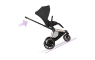 Vežimėlio važiuoklė Cybex ePriam 5 Style rėmas su sėdynės rėmu, Rosegold-Vaikiški vežimėliai, Lopšiai ir rėmai-e-vaikas