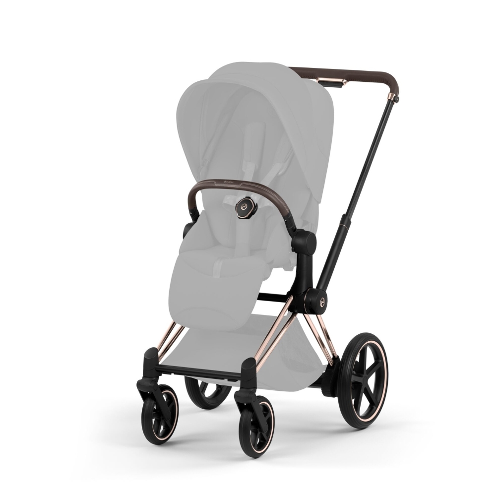 Vežimėlio važiuoklė Cybex ePriam 5 Style rėmas su sėdynės rėmu, Rosegold-Vaikiški vežimėliai, Lopšiai ir rėmai-e-vaikas
