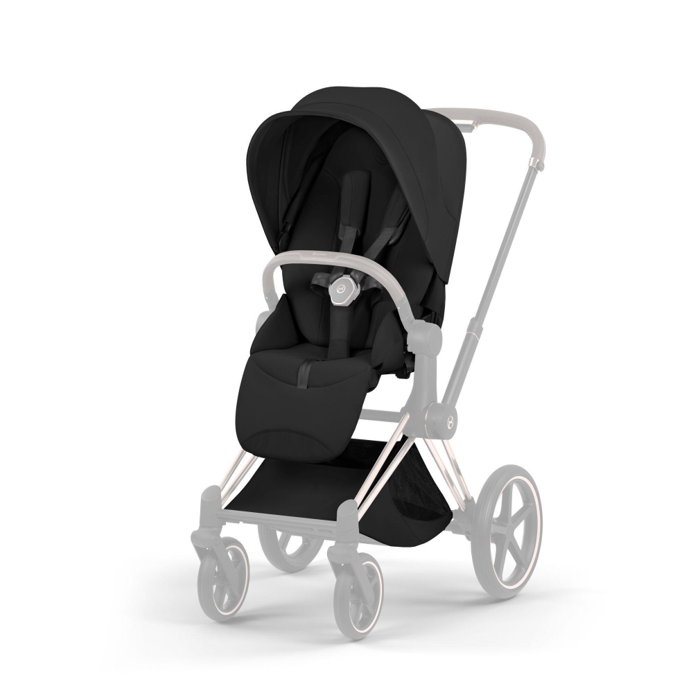 Sėdynės audinys Cybex Priam Style V5, Sepia Black-Vaikiški vežimėliai, Lopšiai ir rėmai-e-vaikas