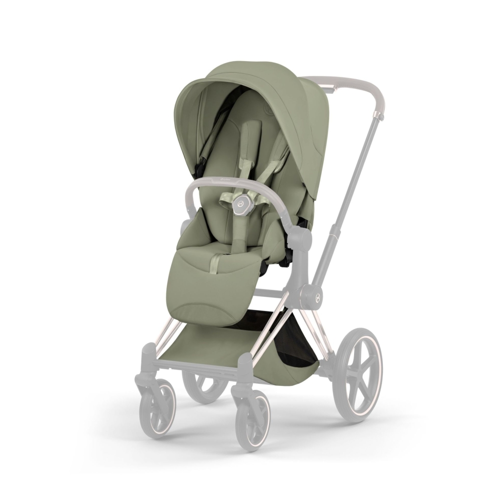 Sėdynės audinys Cybex Priam Style V5, Sage Green-Vaikiški vežimėliai, Lopšiai ir rėmai-e-vaikas