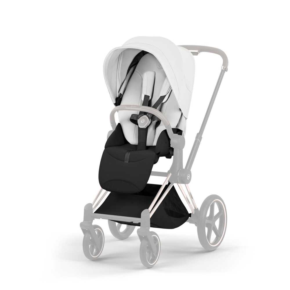 Sėdynės audinys Cybex Priam Style V5, Off White-Vaikiški vežimėliai, Lopšiai ir rėmai-e-vaikas