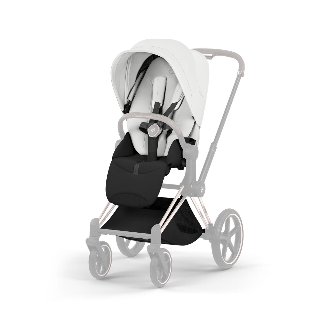Sėdynės audinys Cybex Priam Style V5, Off White-Vaikiški vežimėliai, Lopšiai ir rėmai-e-vaikas