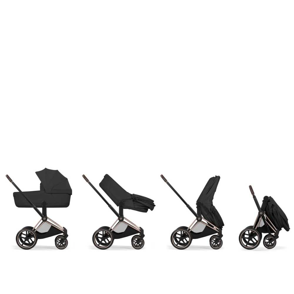 Sulankstomas lopšys Cybex Priam Style​, Sepia Black-Vaikiški vežimėliai, Lopšiai ir rėmai-e-vaikas