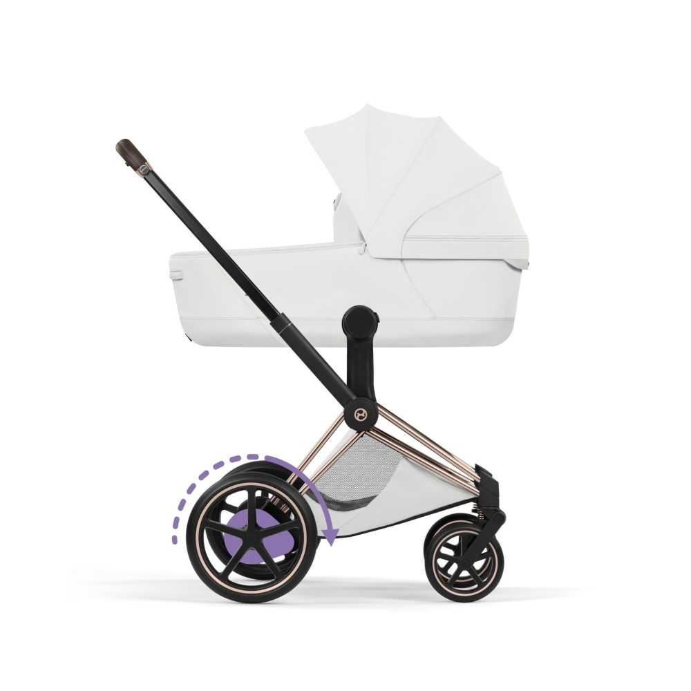 Sulankstomas lopšys Cybex Priam Style​, Off White-Vaikiški vežimėliai, Lopšiai ir rėmai-e-vaikas