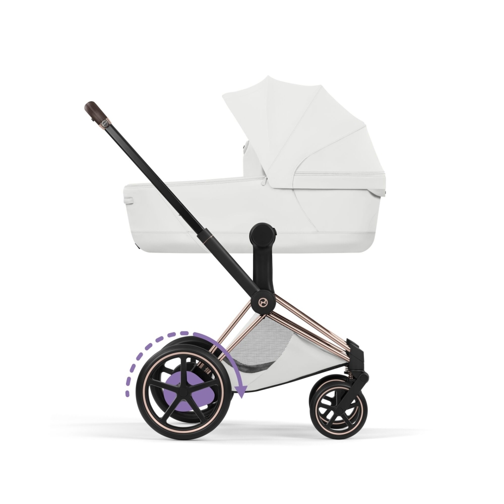 Sulankstomas lopšys Cybex Priam Style​, Off White-Vaikiški vežimėliai, Lopšiai ir rėmai-e-vaikas