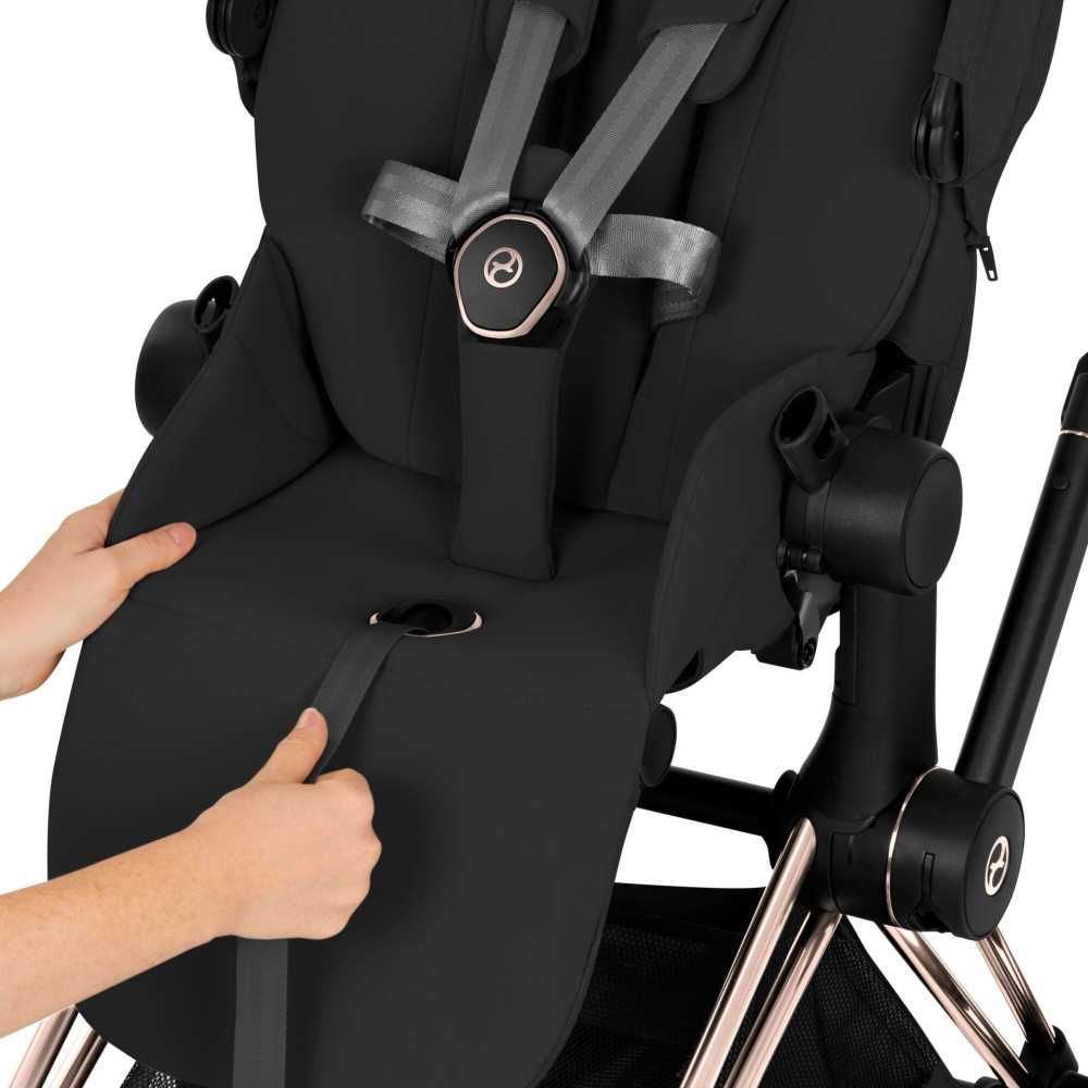 Universalus vežimėlis Cybex Priam Comfort 2in1, Sepia Black-Vaikiški vežimėliai, Universalūs vežimėliai-e-vaikas