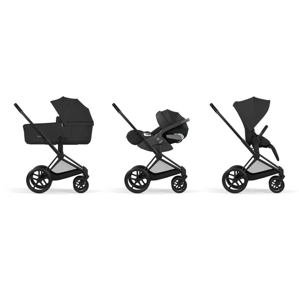 Universalus vežimėlis Cybex Priam Comfort 2in1, Sepia Black-Vaikiški vežimėliai, Universalūs vežimėliai-e-vaikas