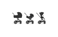 Universalus vežimėlis Cybex Priam Comfort 2in1, Sepia Black-Vaikiški vežimėliai, Universalūs vežimėliai-e-vaikas