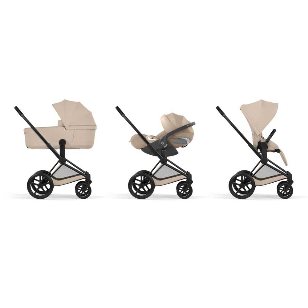 Universalus vežimėlis Cybex Priam Comfort 2in1, Cozy Beige-Vaikiški vežimėliai, Universalūs vežimėliai-e-vaikas