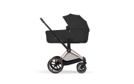 Universalus vežimėlis Cybex Priam Comfort Rosegold 2in1, Sepia Black-Vaikiški vežimėliai, Universalūs vežimėliai-e-vaikas