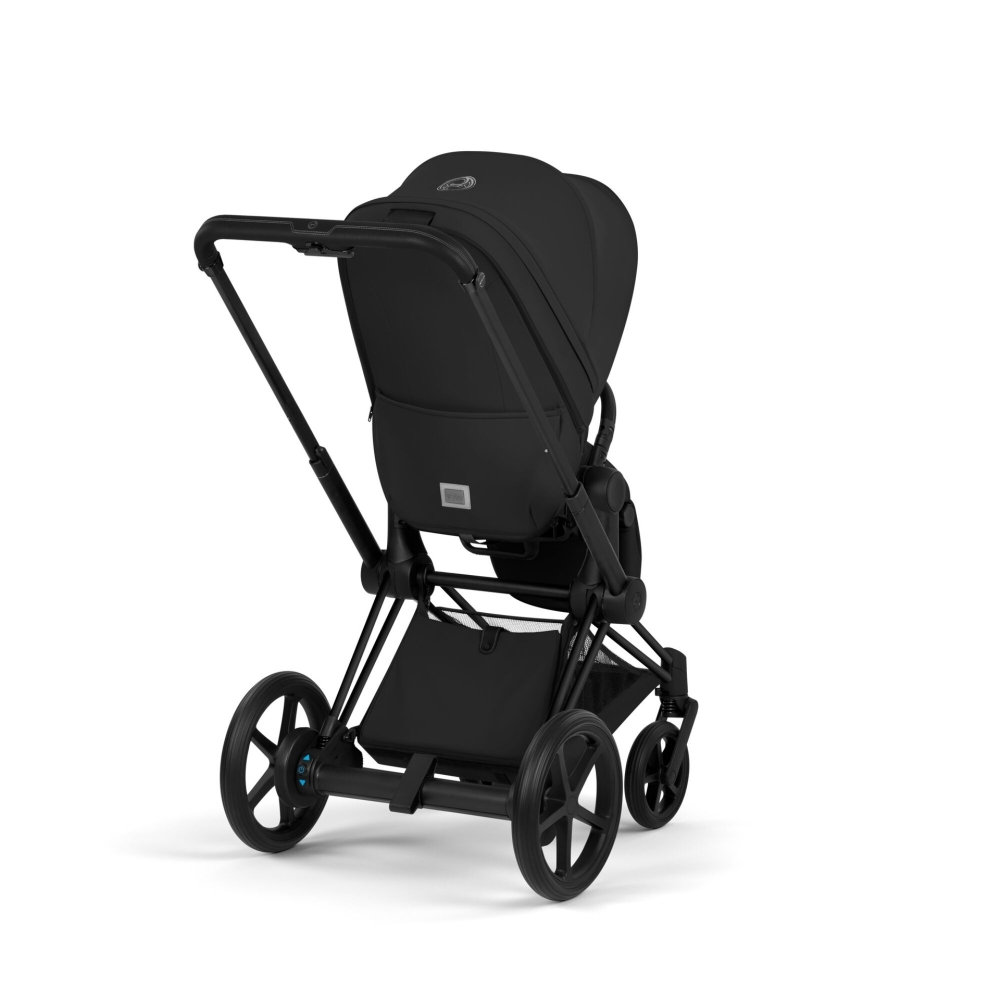 Universalus vežimėlis Cybex ePriam Comfort Matt Black 2in1, Sepia Black-Vaikiški vežimėliai, Universalūs vežimėliai-e-vaikas