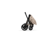Universalus vežimėlis Cybex ePriam Comfort Matt Black 2in1, Cozy Beige-Vaikiški vežimėliai, Universalūs vežimėliai-e-vaikas