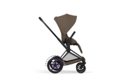 Universalus vežimėlis Cybex ePriam Comfort Matt Black 2in1, Coconut Brown-Vaikiški vežimėliai, Universalūs vežimėliai-e-vaikas