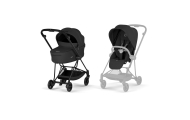Universalus vežimėlis Cybex MIOS Comfort Matt Black 2in1, Sepia Black-Vaikiški vežimėliai, Universalūs vežimėliai-e-vaikas