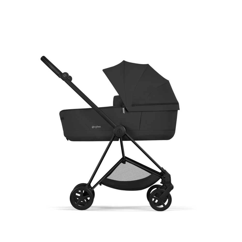 Universalus vežimėlis Cybex MIOS Comfort Matt Black 2in1, Sepia Black-Vaikiški vežimėliai, Universalūs vežimėliai-e-vaikas