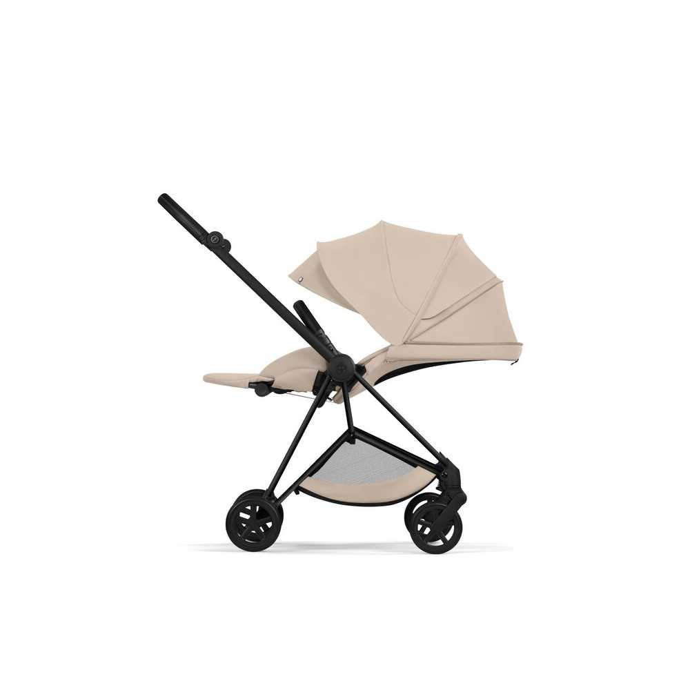 Universalus vežimėlis Cybex MIOS Comfort Matt Black 2in1, Cozy Beige-Vaikiški vežimėliai, Universalūs vežimėliai-e-vaikas