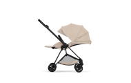 Universalus vežimėlis Cybex MIOS Comfort Matt Black 2in1, Cozy Beige-Vaikiški vežimėliai, Universalūs vežimėliai-e-vaikas