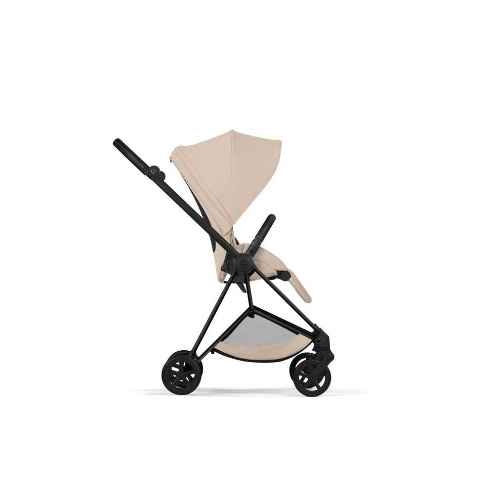 Universalus vežimėlis Cybex MIOS Comfort Matt Black 2in1, Cozy Beige-Vaikiški vežimėliai, Universalūs vežimėliai-e-vaikas