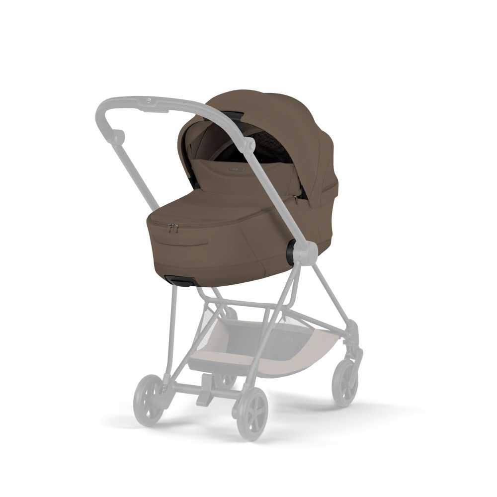 Universalus vežimėlis Cybex MIOS Comfort Matt Black 2in1, Coconut Brown-Vaikiški vežimėliai, Universalūs vežimėliai-e-vaikas