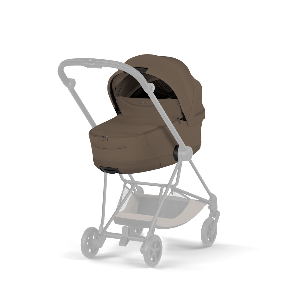 Universalus vežimėlis Cybex MIOS Comfort Matt Black 2in1, Coconut Brown-Vaikiški vežimėliai, Universalūs vežimėliai-e-vaikas